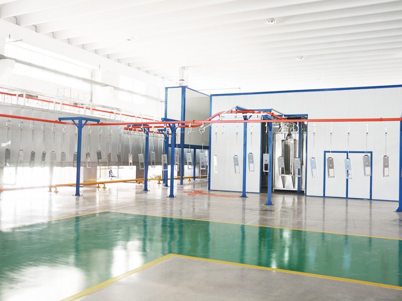 美国诺信全自动静电喷涂生产线