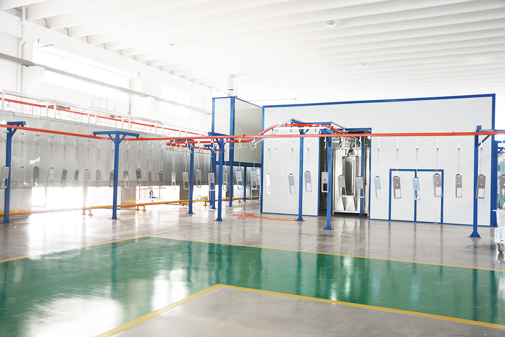 美国诺信全自动静电喷涂生产线